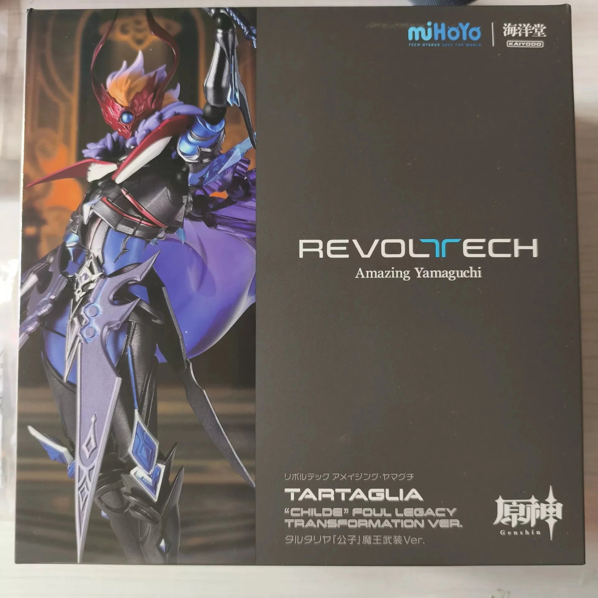 In stock Kaiyodo x miHoYo Genshin Impact Tartaglia (The Balladeer) Abyss Mage Outfit Action Figure Model Genuine Boxed Toys Gift