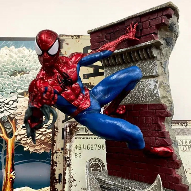 28cm Marvel Spiderman Far From Home Figure The Avengers Spider Man Statue Action Figurine Collectible Model Decor Gift Toy