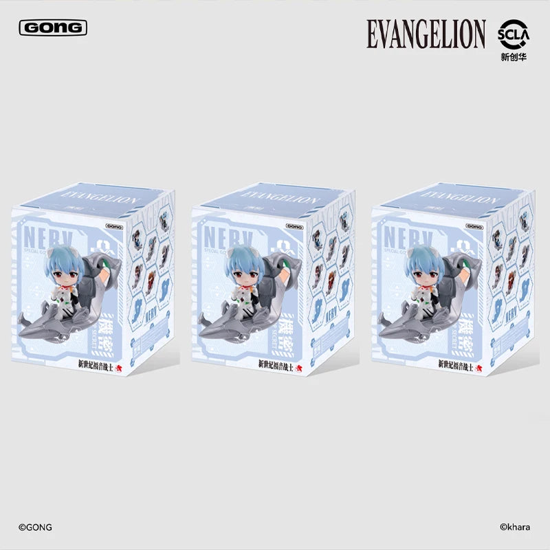 Original Gong Neon Genesis Evangelion EVA Pilot Series Figures Blind Box Asuka Anime Peripheral Collection Ornament Kids Gifts