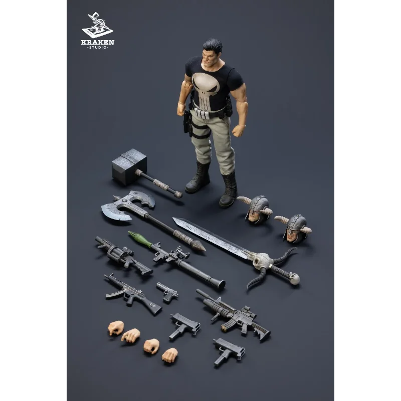 Kraken Studio 1/12 Criminal Nemesis Punisher Action Figure Model Toys Collection Gifts