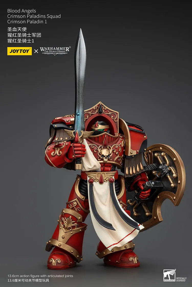 JOYTOY Warhammer "The Horus Heresy" Blood Angels Crimson Paladins Squad Crimson Paladin 1 Action Figures Doll Decoration Toys