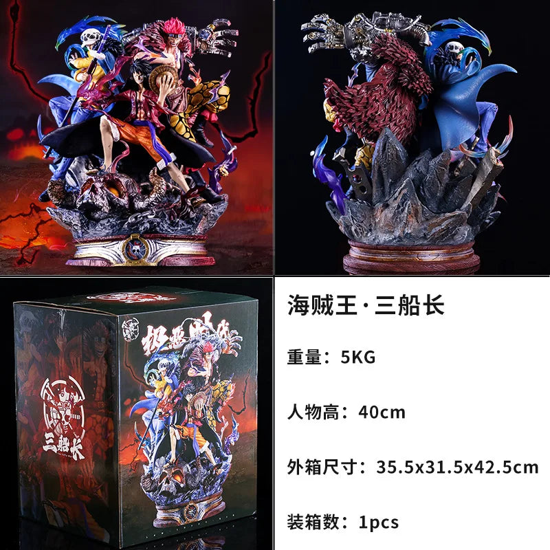 41 cm One Piece Anime Figur Edward Newgate On Top of the War Action Figur PVC Statue Modell Sammlung Spielzeug Geburtstagsgeschenke