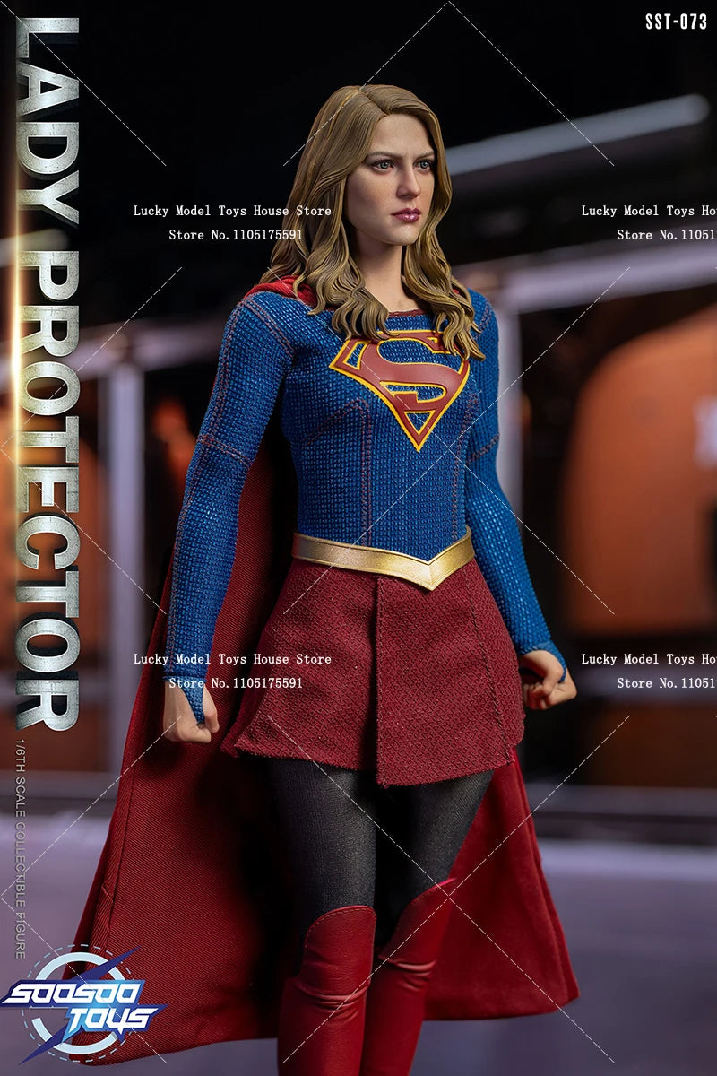 Soosootoys SST073 1/6 Invincible Female Hero Action Figure Caped Lady Protector Delicate 12inch Display Soldier Model Doll