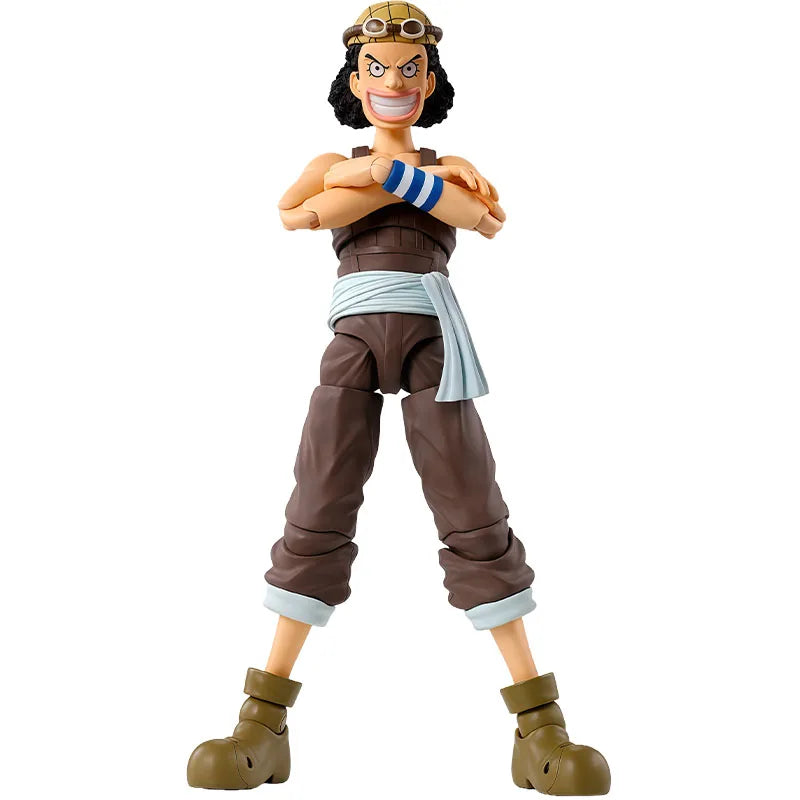 Bandai Original SHFiguarts Usopp 145mm Anime Action Figures Toys for Boys Christmas Gift Collectible Model Ornaments