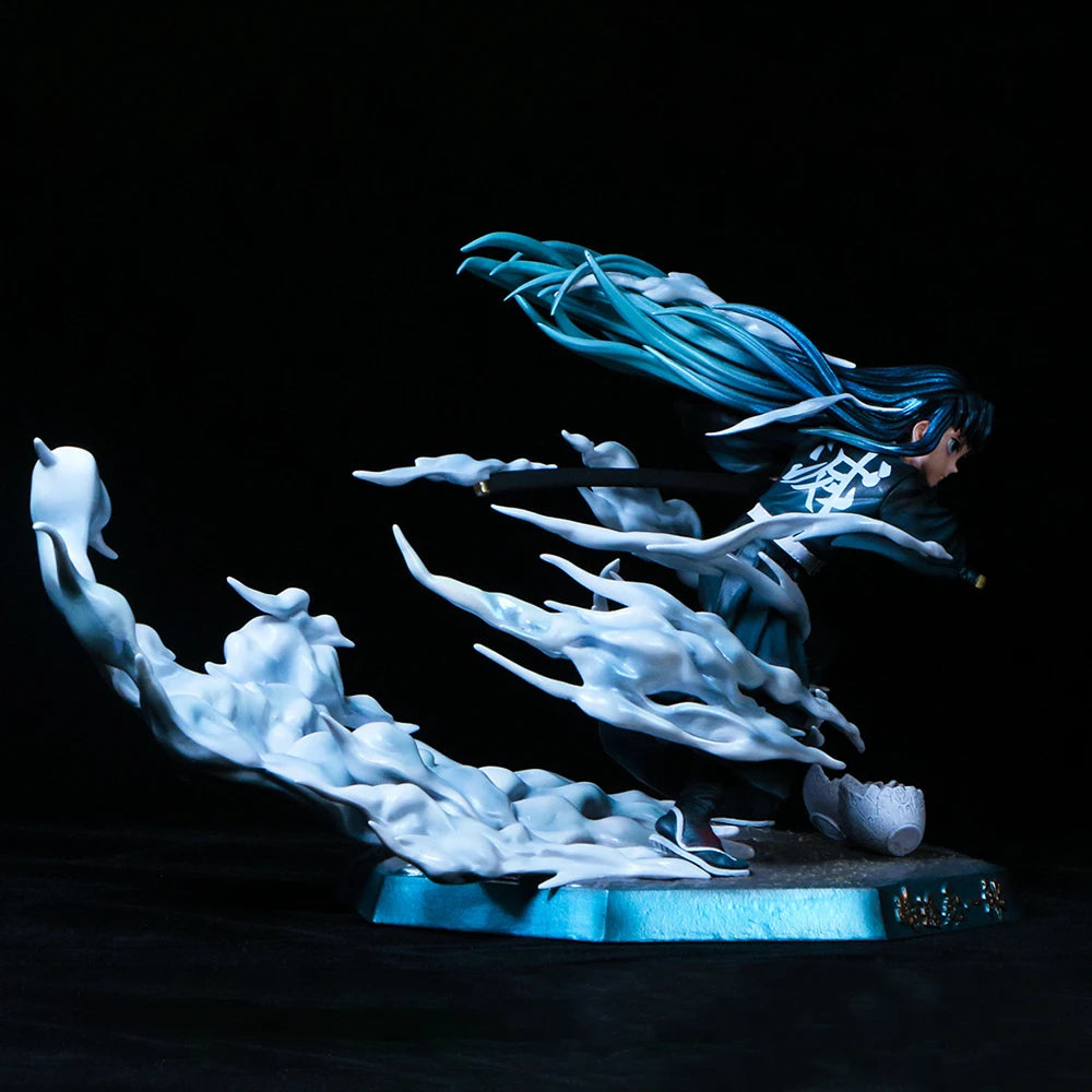 Demon Slayer Tokitou Muichirou PVC Action Figure 19cm Anime Figure GK Statue Model Toys Collection Doll Kids Gift