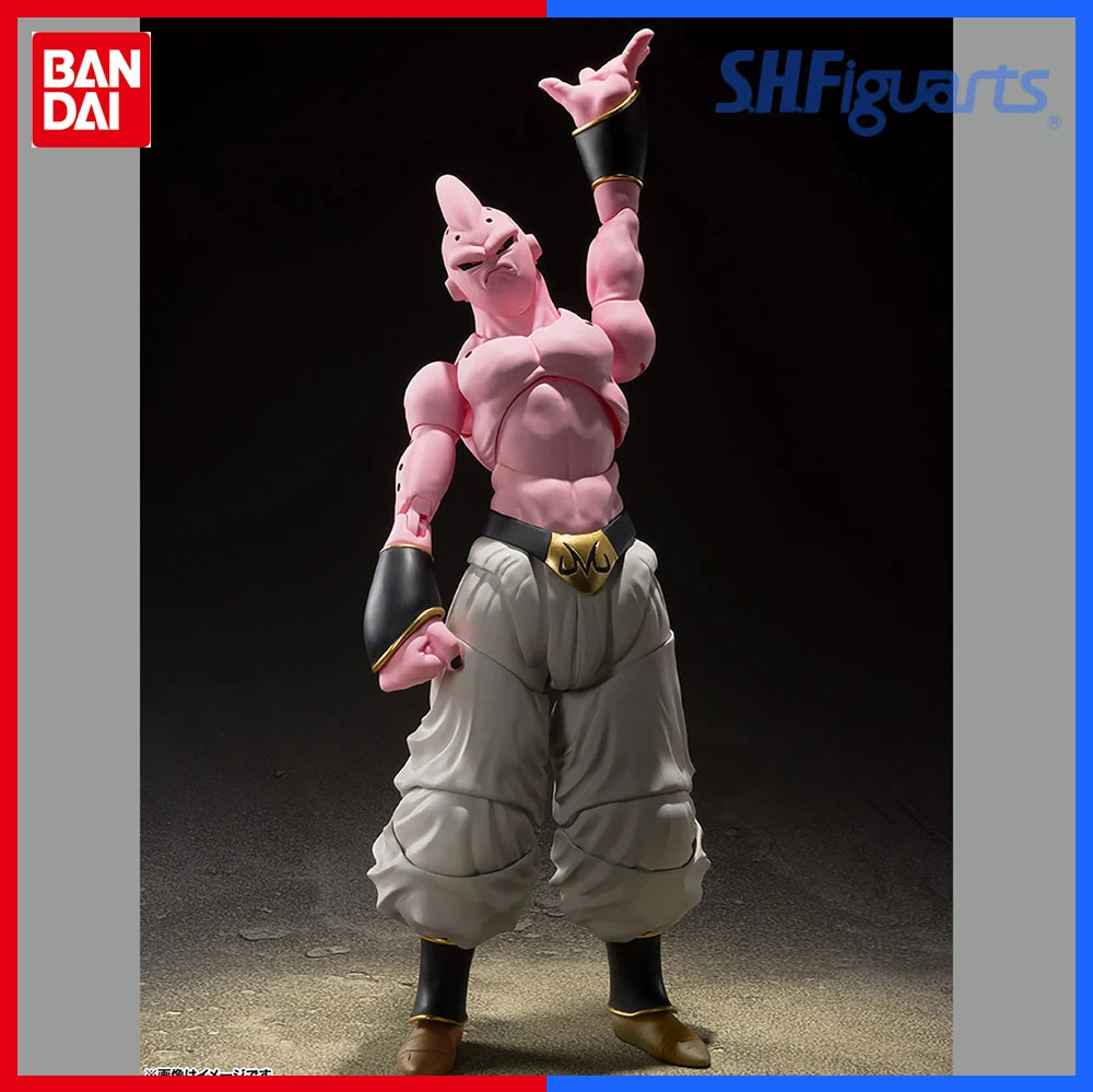 In Stock Bandai Original S.H.Figuarts Anime Action Figure Dragon Ball Z-Majin Boo-Gotenks Children Collection Model Toys Gifts