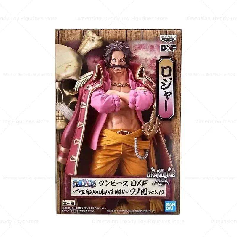 В наличност Bandai Banpresto One Piece DXF Grand Line Wano Country Gol·D·Roger Аниме екшън фигурки Модел играчка Колекция DT