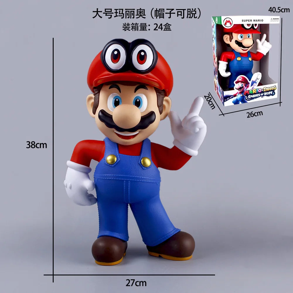 40 cm große Mario-Puppe, Anime-Figur, Modellspielzeug, Heimdekoration, Ornament