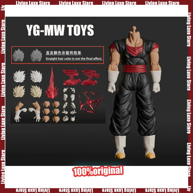 YG-mw Toys Weekly Color Version Vegito Figure Dragon Ball SHF Super Saiyan God Vegito Anime Action Figures Figurine Gifts Toys
