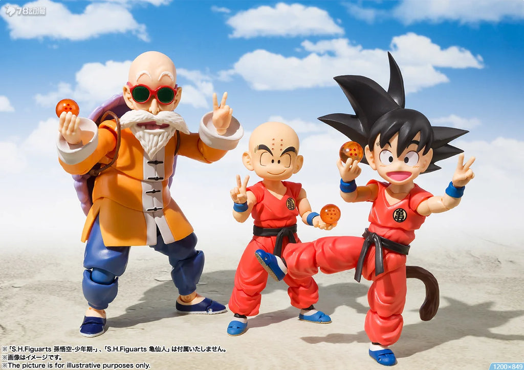 100% Original Bandai Dragon Ball Sh Figuarts Shf Klilyn Krillin Action Figures Anime Model Toys Figura Pvc Gifts in Stock