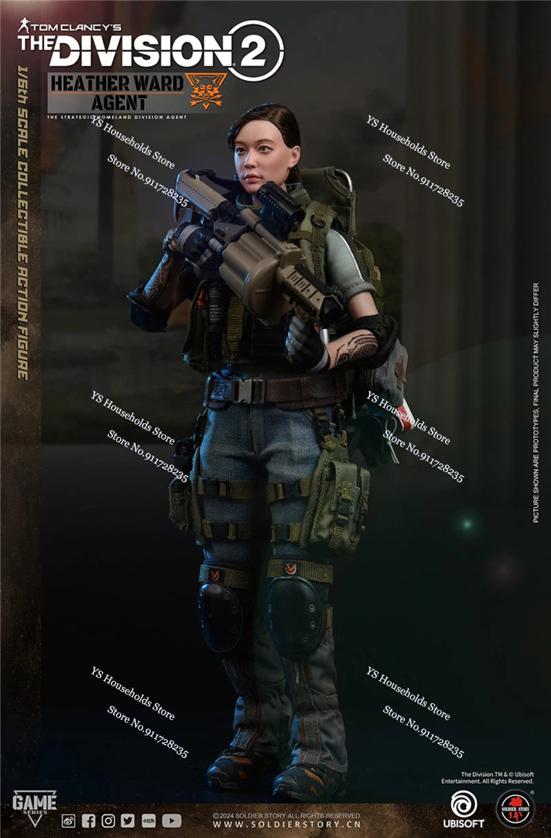 SoldierStory SSG009 1/6 Heather Ward Female Agent Action Figure Adventure Action Game Delicate 12" Female Soldeir Model Gifts