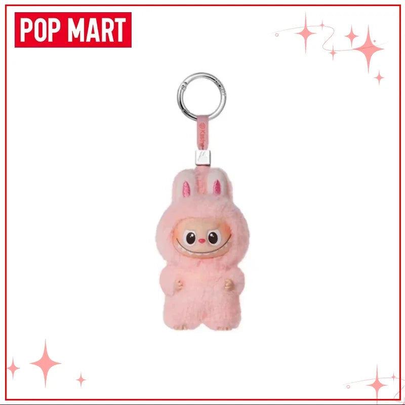 POPMART Чудовищата Лабубу V4 Pin for Love Series Blind Box Vinyl Face Plush Doll Visual Keyring Toy Коледни подаръци