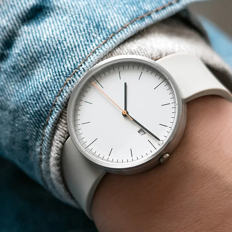 Design Sense Watch B202 Schlichte Herrenuhr im trendigen Retro-Design, wasserdicht, Edelstahl