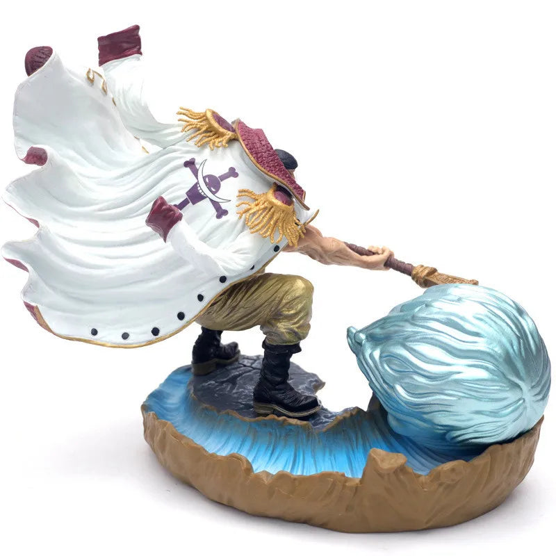 23CM Anime One Piece Edward Newgate GK Battle Model Toy Shock Fruit Gift Collection Aciton Figure Scene Ornament Doll C Award