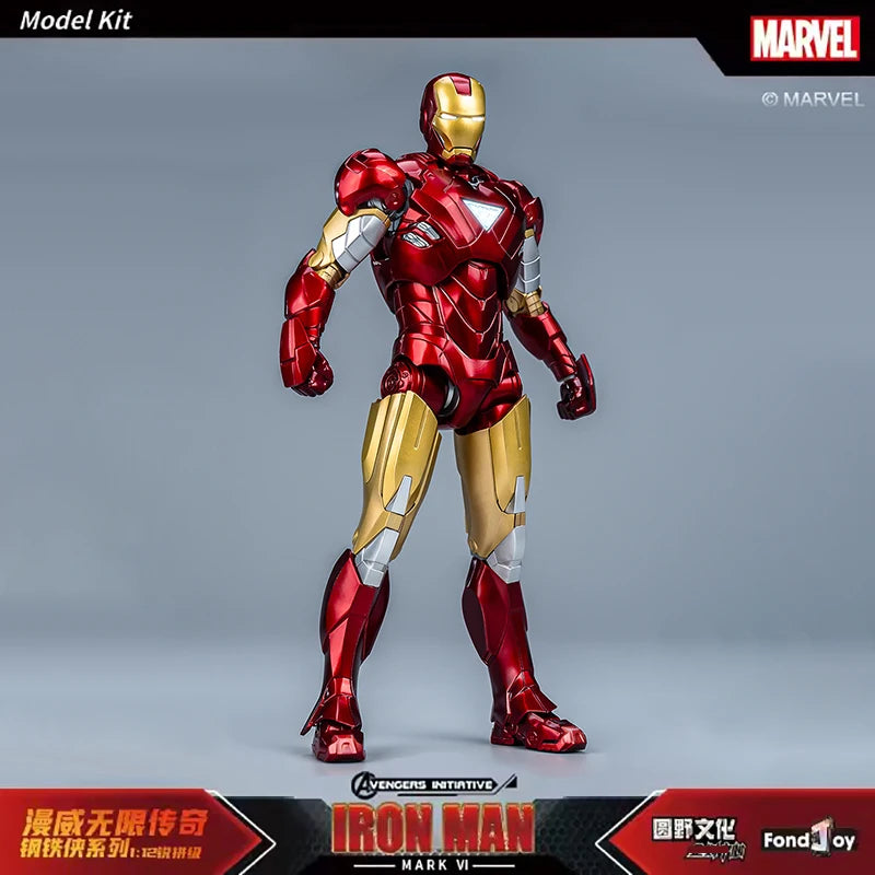 Fondjoy The Avengers Iron Man MK6 Joints Moveable Action Figures Toy 15cm ABS Material Model Toy Boy Birthday Gifts Hoilday Gift