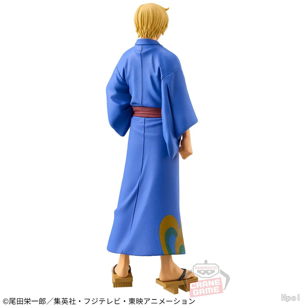 Anime One Piece DXF Figur Wanno Country 17cm Vinsmoke Sanji Roronoa Zoro Modell Spielzeug Dekoration Sammlerstück Kindergeburtstagsgeschenk
