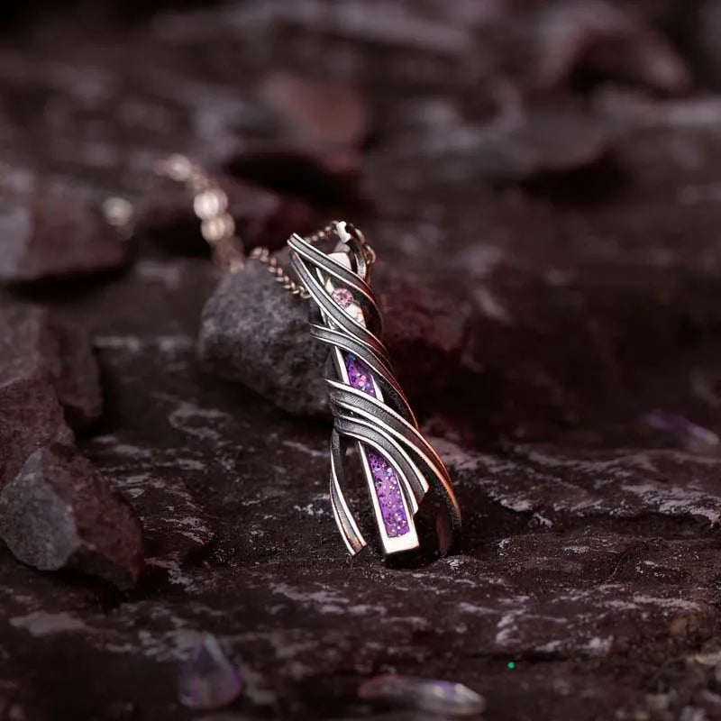 Fate Stay Night Heaven's Feel Sakura Anime FGO FSN Anhänger Silber 925 Sterling Kreuz Schmuck Halskette Manga Rolle Actionfigur