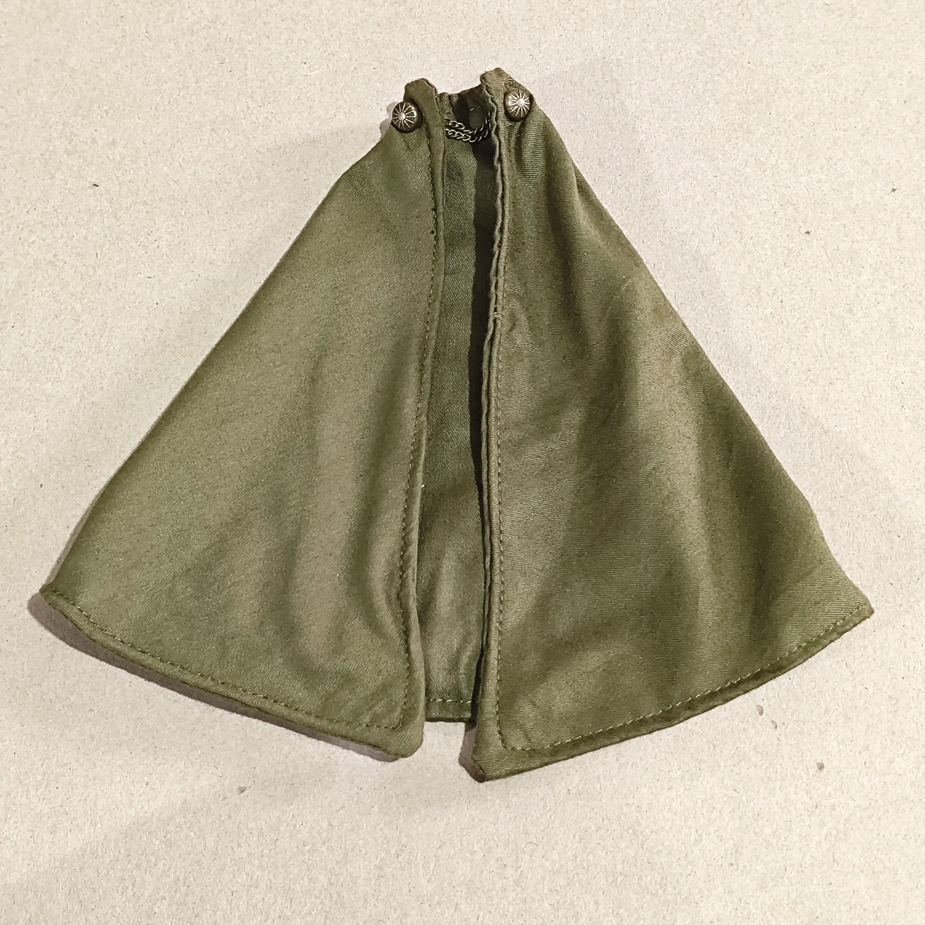 【only cape】DIY1/12th  Black Green Cloak For 6" Doll ((No Figure)