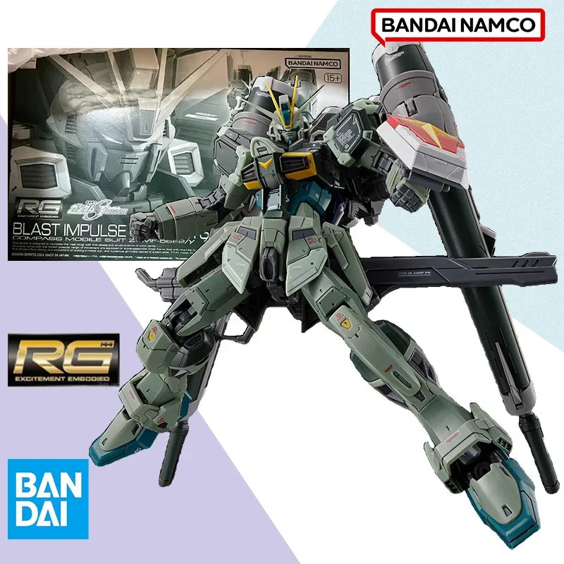 Bandai RG 1/144 BLAST IMPULSE GUNDAM SPEC 2 SUIT Anime full Action Assembly Figure Model original box Toy Gifts for kids InSHOCK