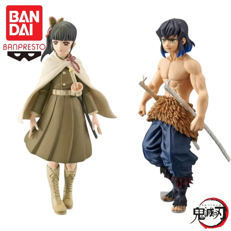 Auf Lager Bandai Original Banpresto Demon Slayer 8 Tsuyuri Kanao Hashibira Inosuke Actionfigur Modellpuppe Nagelneu verpackt