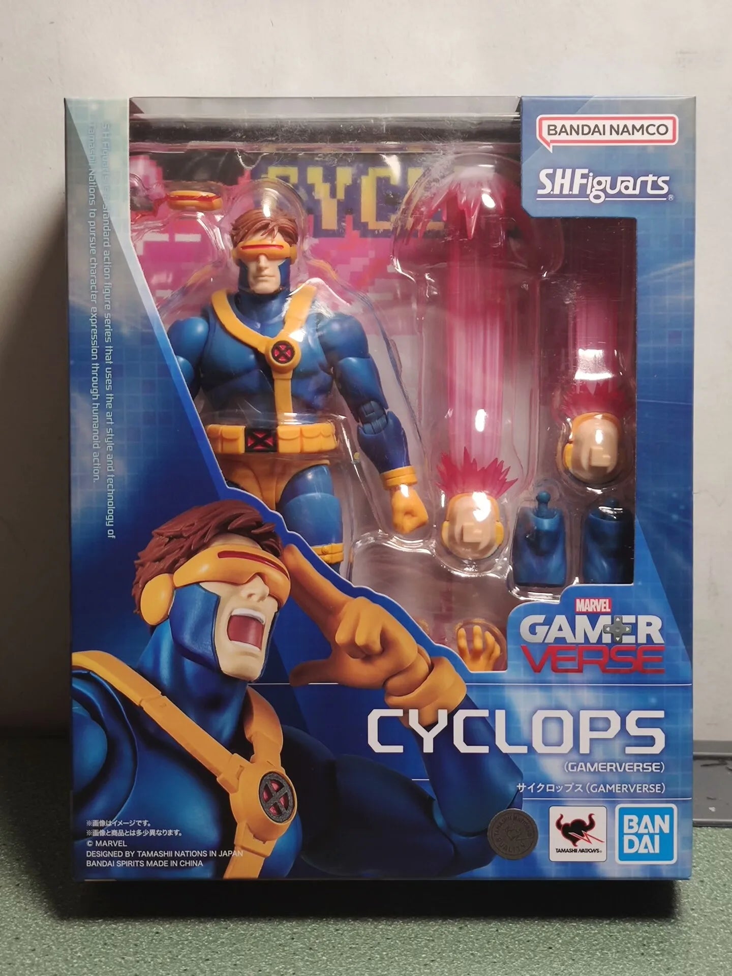 In Stock Originate BANDAI SHF CYCLOPS(GAMERVERSE) Movable Model Toys S.H.FIGUARTS Scott Summers X-men