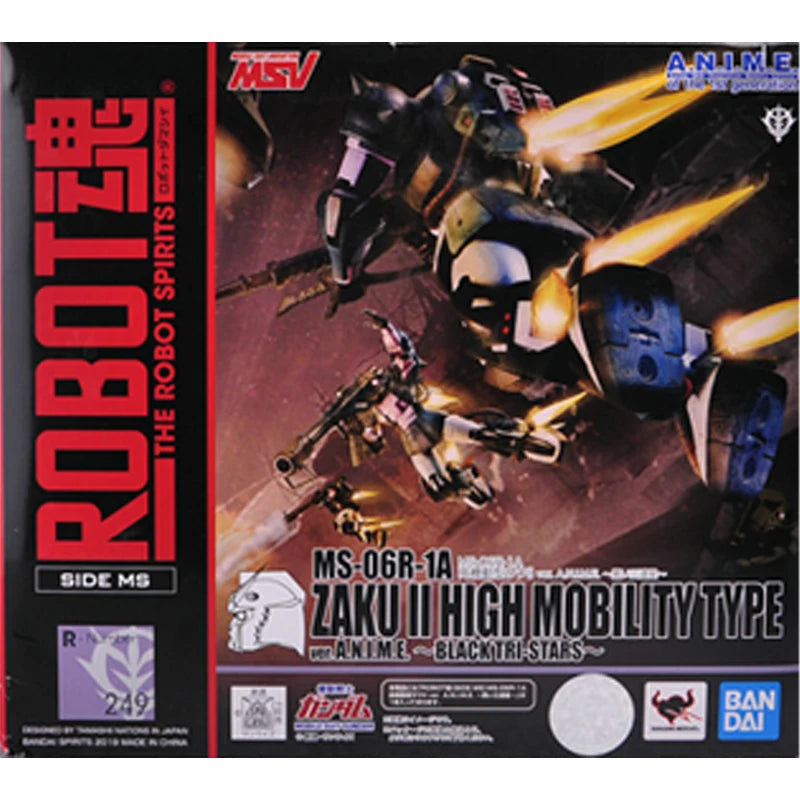Spot SaleOfficially Licensed  BANDAI Original GUNDAM ROBOT Series ZAKU II HIGH MOBILITY TYPE The Robot Spirits FigureIn stock