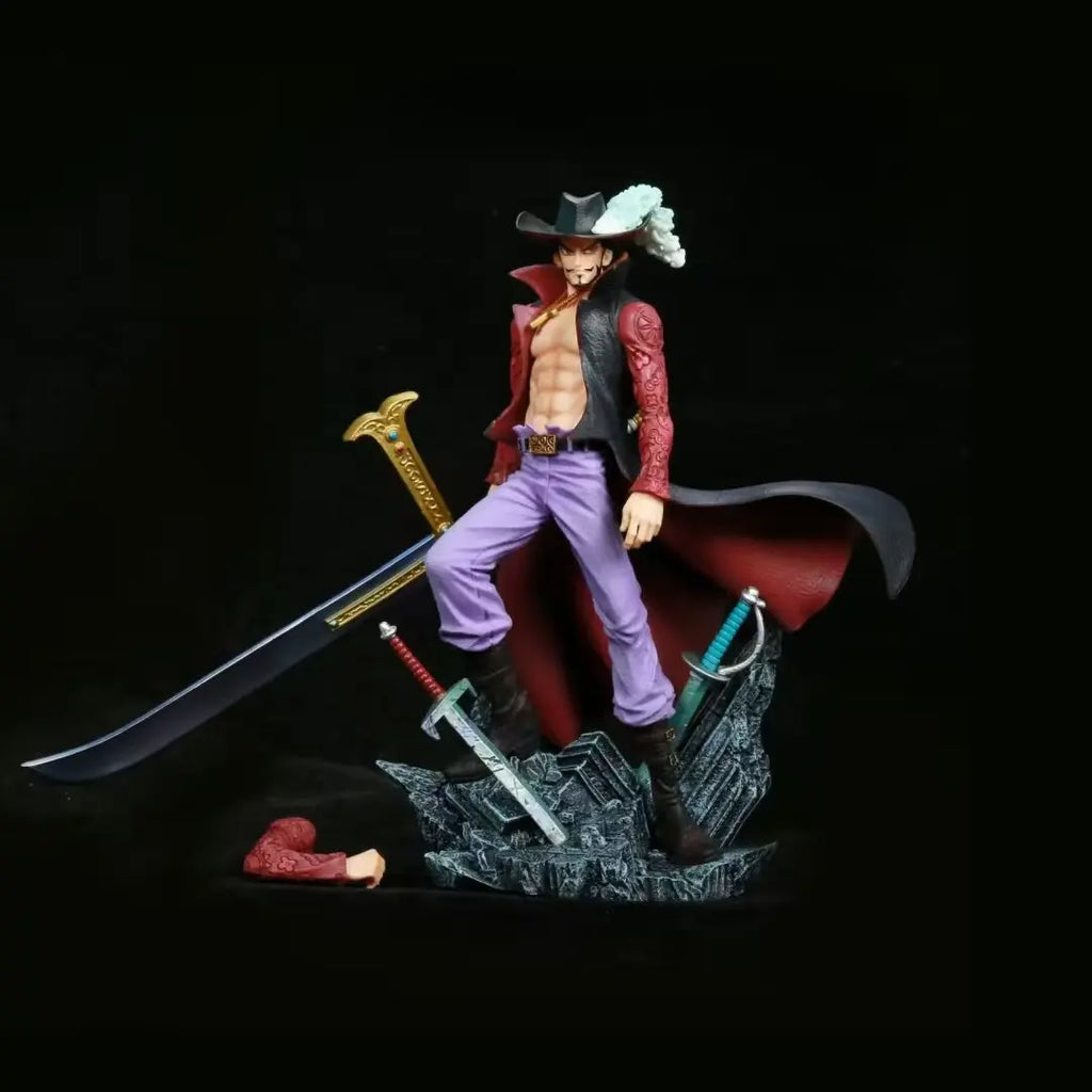 28 см ЕДНОЧАСОВА фигурка Eagle Eye Dracule Mihawk Аниме фигурка Top War PVC модел статуя кукла колекция орнаменти играчки подарък