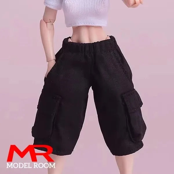 ATStory 1/12 Female Short T-shirt Zipper Jacket Clothes Model Fit 6'' SnailShell SHF ML Romankey Soldier Action Figure Body Doll