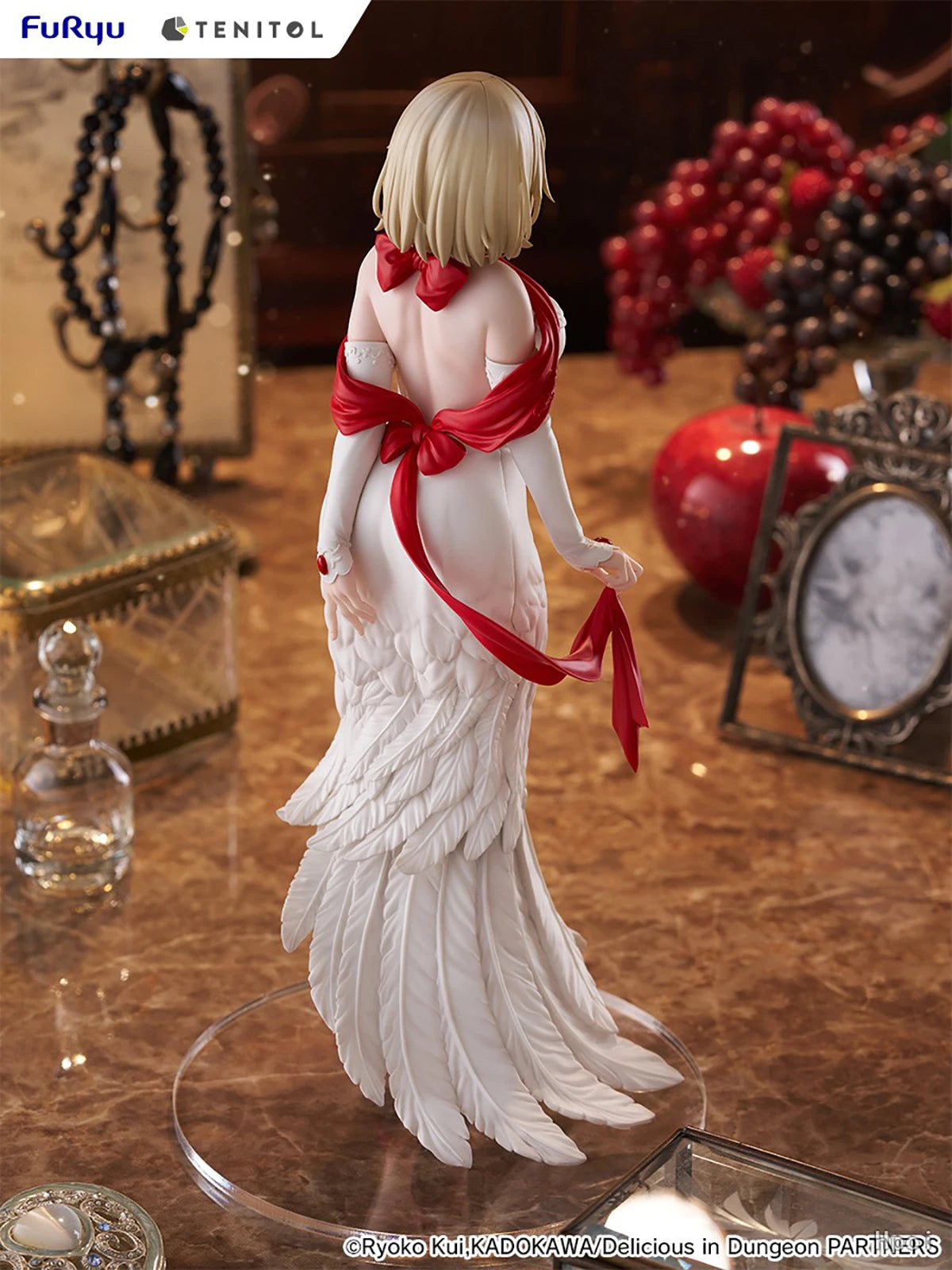 Original Genuine FuRyu Prepainted Tenitol Tall Dungeon Meshi Marcille Donato Falin Touden Dress Style Ver. H=300mm Anime Figure