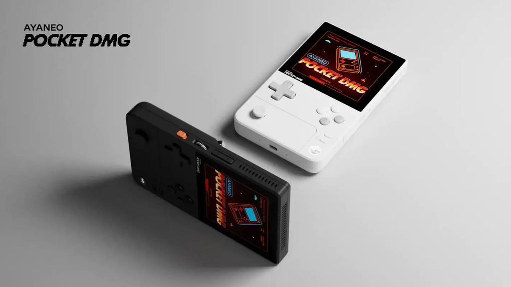 Pocket DMG Spielkonsole OLED-Auflösung 1240*1080 3,92 Zoll Bildschirm 6000mAh Gyroskop Benutzerdefinierte Handheld-Spielkonsolen Geschenke