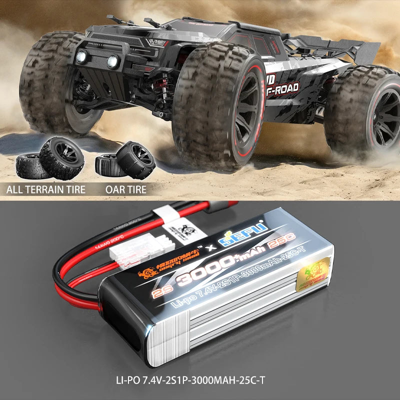 MJX 14209 14210 V3.0 1/14 RC-Auto 75 km/h bürstenloser Hyper Go 2,4G-Fernbedienung 4WD Offroad-Renn-RC-Truck Elektro-Hobby-Spielzeug