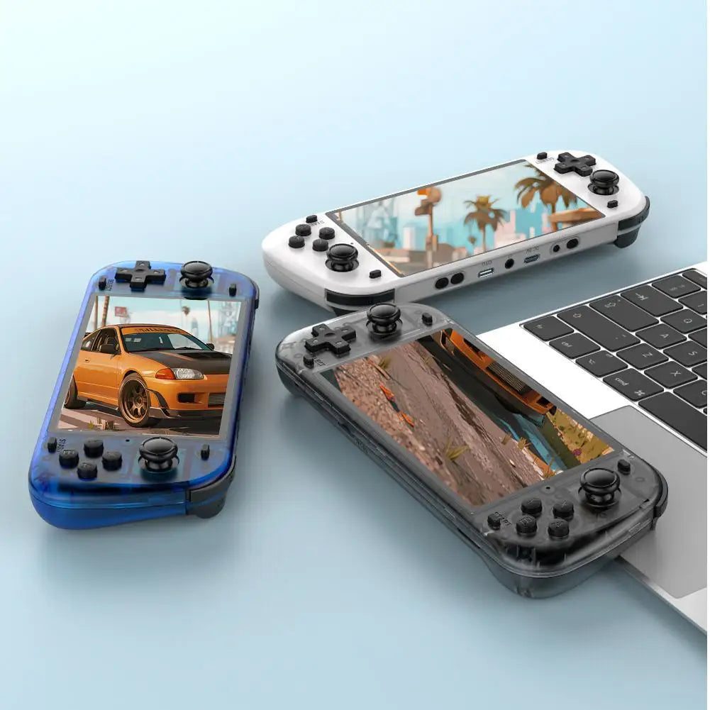 For R50S Retro Handheld Game Console With 128G Built-in HD Games, System 18000+ IPS 4k Source Classic Held Screen Open Y5B6