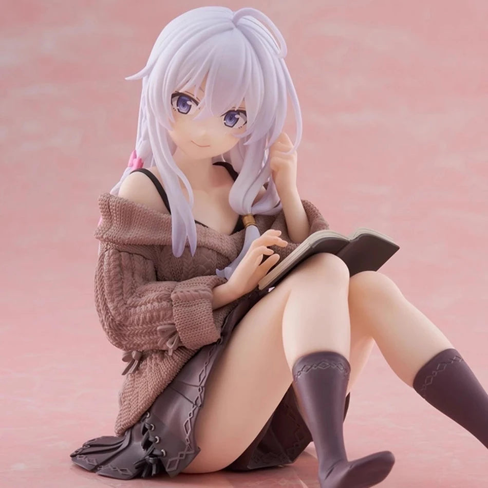 Anime Wandering Witch The Journey Of Elaina Anime Figures Model Elaina Sweater Doll PVC Collection Action Figure Ornaments Model