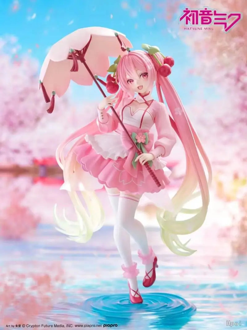 [In Stock]  Genuine Taito Hatsune Miku Artist Masterpiece Amp Sakura Miku Girls' Dress Figure Model Ornament Toy Gift