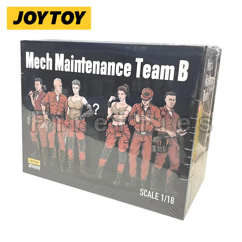 1/18 JOYTOY Action Figure (6PCS/SET) Mech Maintenance Team B Anime Collection Model Toy For Gift