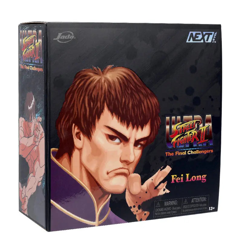 JADA Street Fighter II 6-inch Anime Action Figure Chun Li Fei Long Ryu Ken 1/12 Doll Model Toys Collect Ornaments