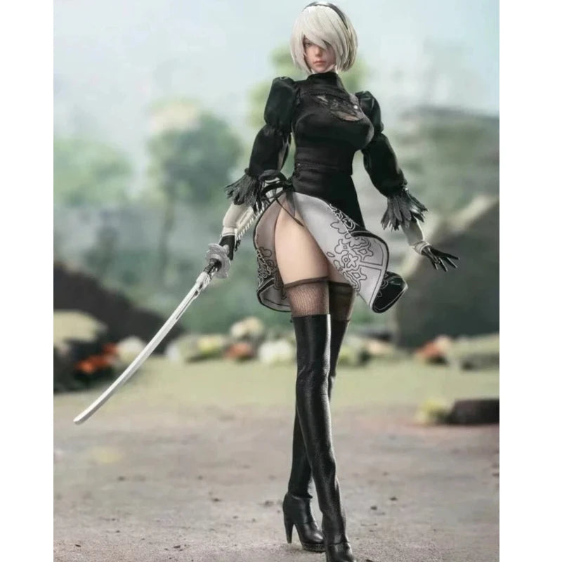 Mttoys019 Nier 2b 1/6 Scale 12 Collectible Action Figure Full Set Women Soldier Adventure Game Doll  Adult Figure Collectors
