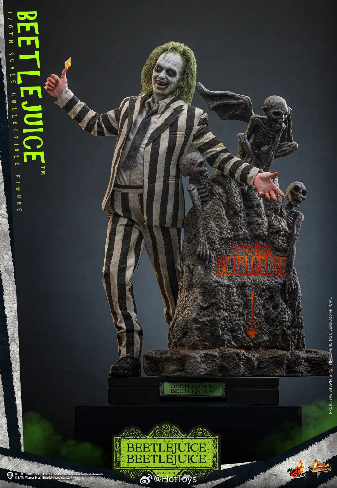 In Stock HotToys MMS767 Beetle Juice 1/6 Soldier Figure Animation Action Figure Toy Gift Model Collection