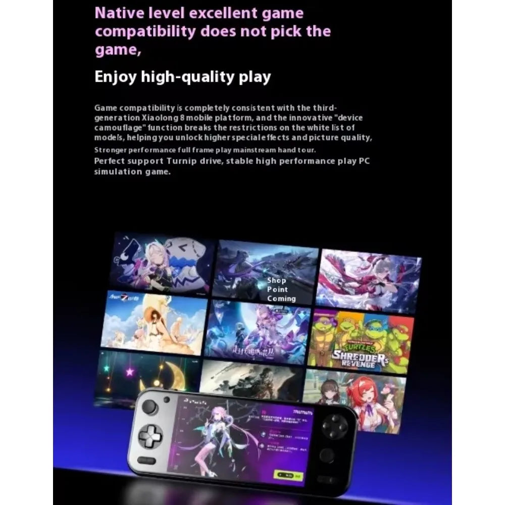 AYANEO Pocket S2 Pro Game Console 6.3Inch 2K IPS Screen Portable Consoles RGB TMR Joystick Hall-Effect Trigger Handheld Console
