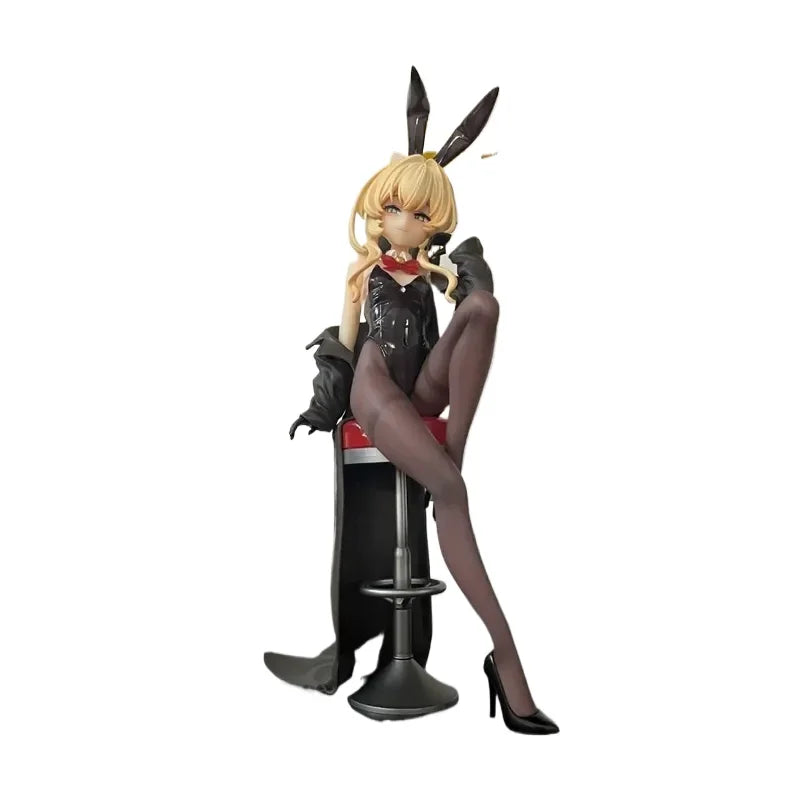 Anime Smiling Professor Bunny Girl Figure Pc Case Collectible Model Ornament Pvc Toy Statue Decoration Game Peripheral Gifts
