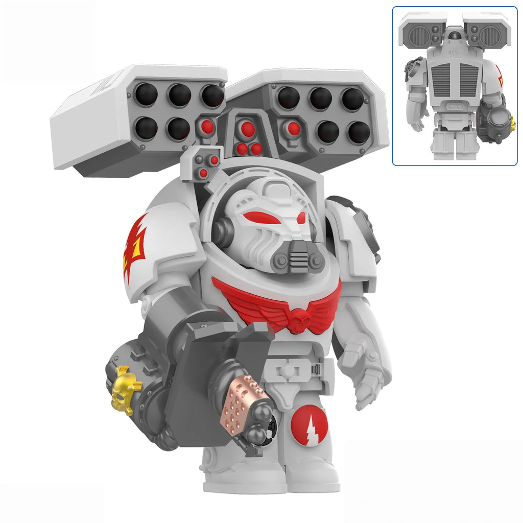 NEUE Mittelalterliche Kriegsritterfigur, aufwendige Details, schwere Bewaffnung, Engel, Ultramarines, Templer, Kriegssoldaten