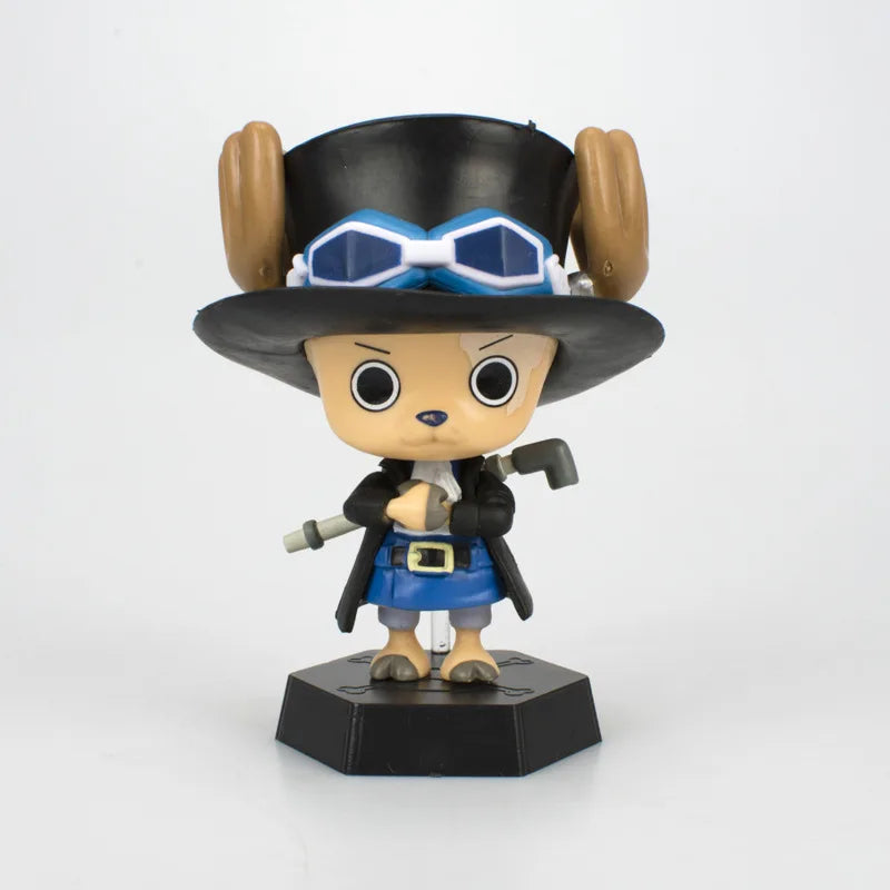 9 Anime One Piece Tony Tony Chopper Cos Luffy Saber Figure Model Buggy Toy Sabo Gift Car Ornament Action Figure Collect Gifts