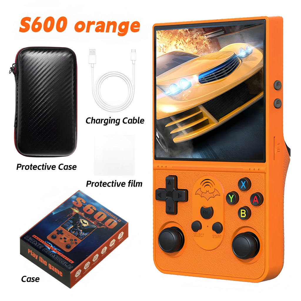 Open Source S600 Retro Handheld Video Game Console  Linux System 4.0 Inch IPS Screen Portable Game Player 18000+ Games Gift