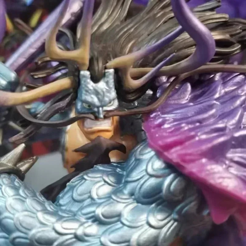 29 см ONE PIECE Аниме Фигурки Kaidou Екшън Фигурка Герои Колекция Satute Детски Настолен Дисплей PVC Модел Кукла Подаръчни Играчки