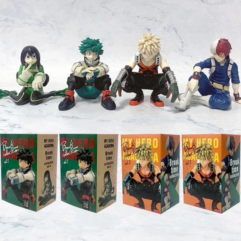 Anime Figure My Hero Academia Midoriya Izuku Bakugou Katsuki Todoroki Shoto Asui Tsuyu PVCAction Figure Collectible Model Toys