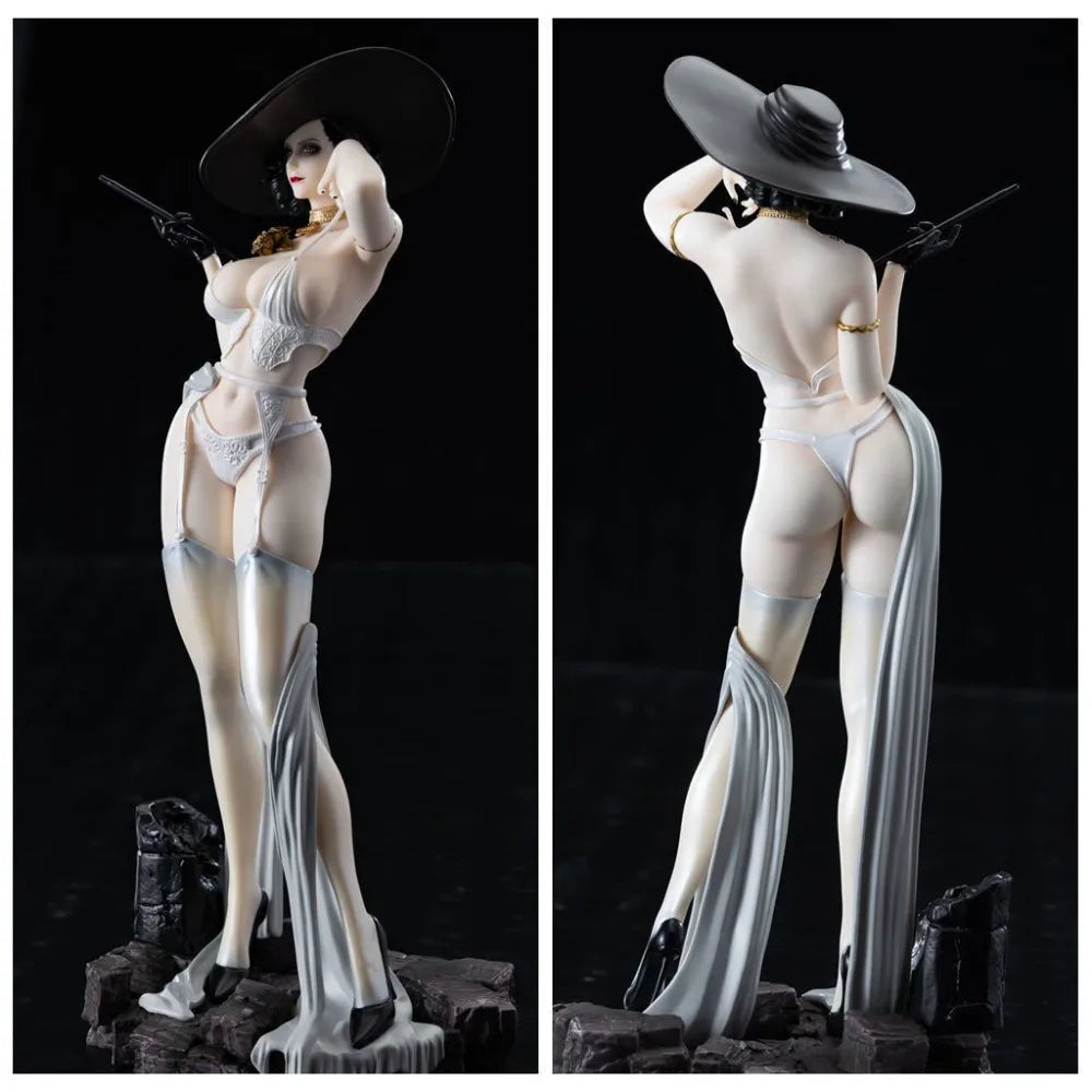 Resident Evil Lady Dimitrescu Anime Action Figures 30cm PVC Static Collectible Statue Display Model Room Decoration Toys Gift