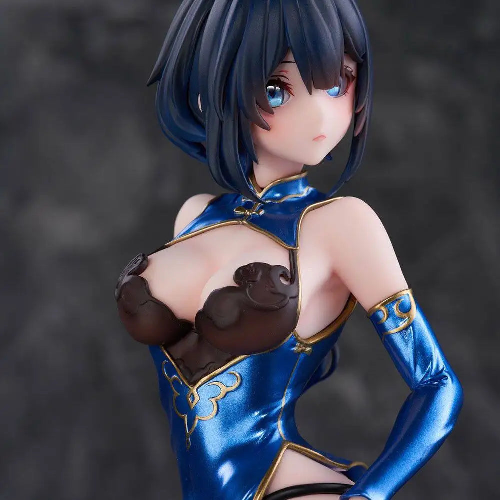 Anime Figure Chinese Style Pretty Woman Cheongsam Pvc Collectible Figurine Desktop Bookshelf Computer Case Decoration For Adult