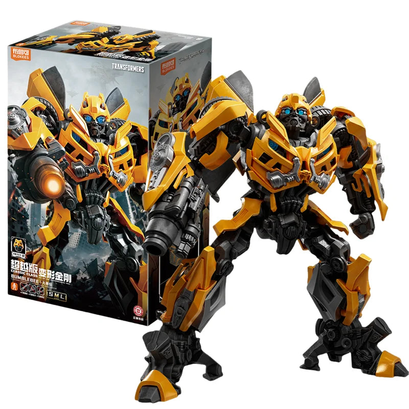 BLOKEES Original Transformers Bumblebee Megatron Megatronus CLASS Version Transformation Assembled Action Figure Model Toys Gift