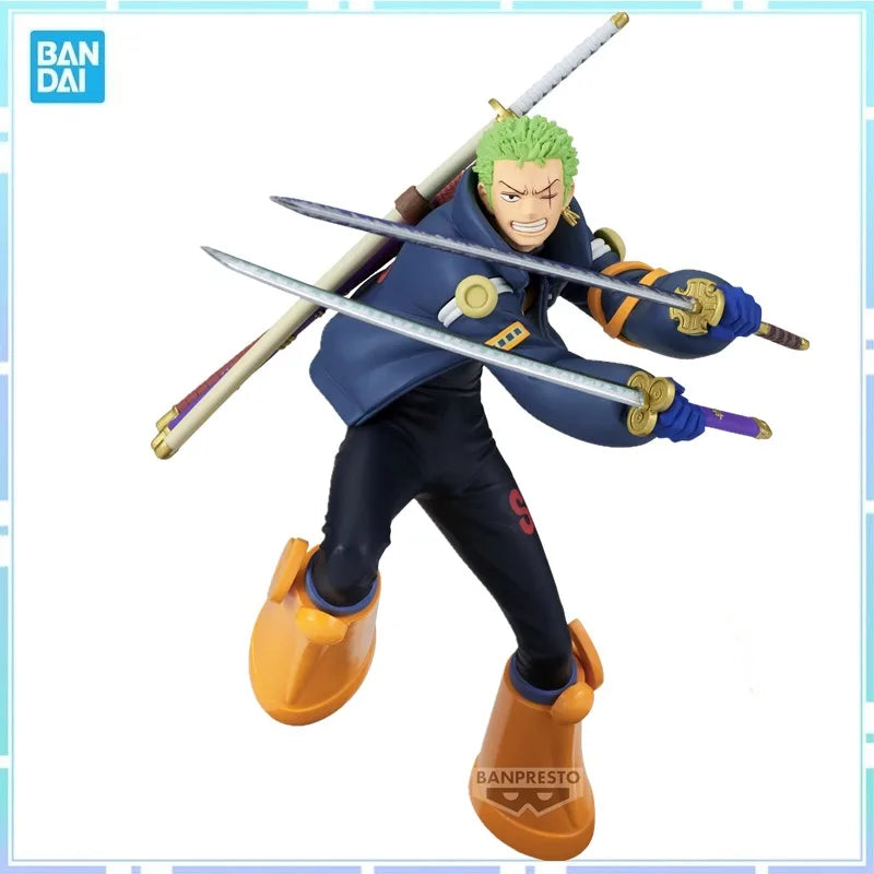 Bandai Original Banpresto Anime One Piece Battle Record Collection Roronoa Zoro PVC Action Figure Model Collectible Toy Gifts