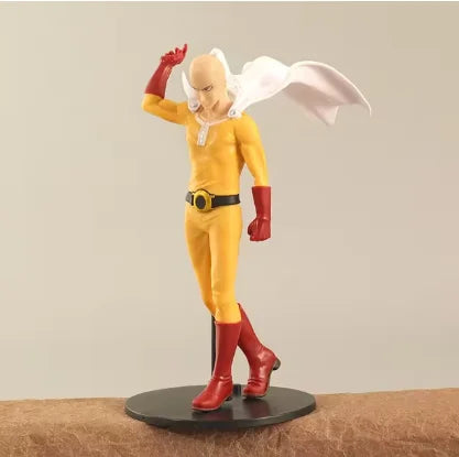 18CM Аниме Фигурка ONE PUNCH-MAN Фигура Плешив Сайтама Тацумаки Изправена Фигурка Модел Играчка Статична Колекция Настолни Орнаменти PVC